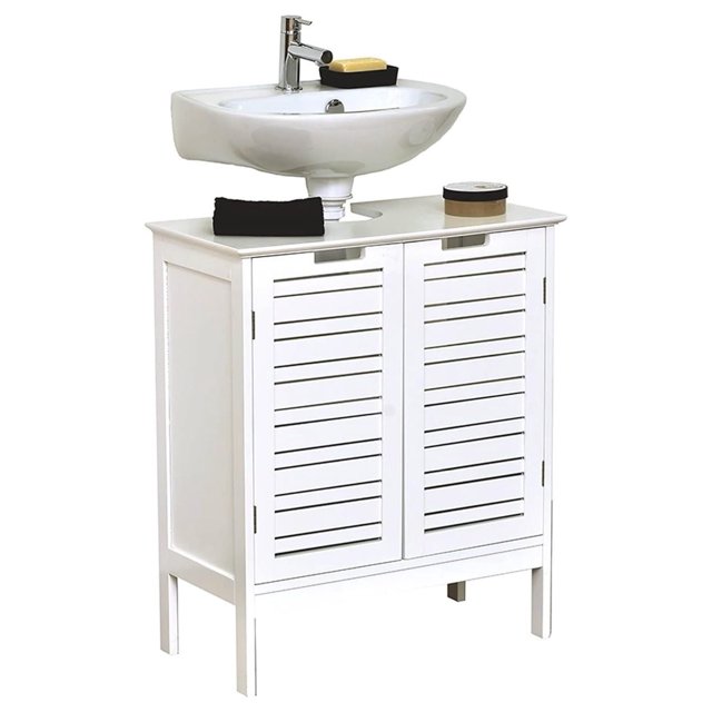 Lwory WallMounted Sink Floor Miami 2 Doors White