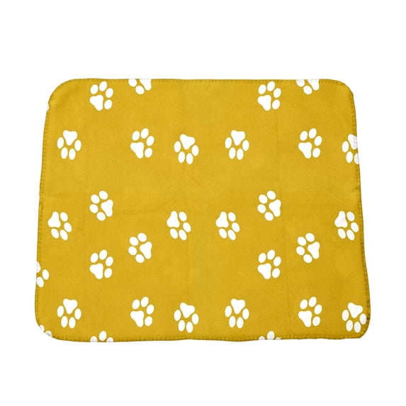 Lwzlh Paw-print Double-sided Pet Blanket – All-season Polyester Warmth Mat for Cats and Dogs – Machine-washable Sofa and Bed Protector