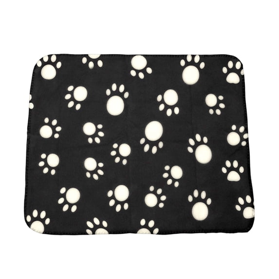 Lwzlh Paw-print Double-sided Pet Blanket – All-season Polyester Warmth Mat for Cats and Dogs – Machine-washable Sofa and Bed Protector