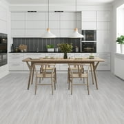 Lxcreat 20PCS Peel and Stick Flooring Tile 35in x 6in Wood Grain Look Self Adhesive and Waterproof for Transfer Bathroom, Kitchen, Living Room, Bedroom
