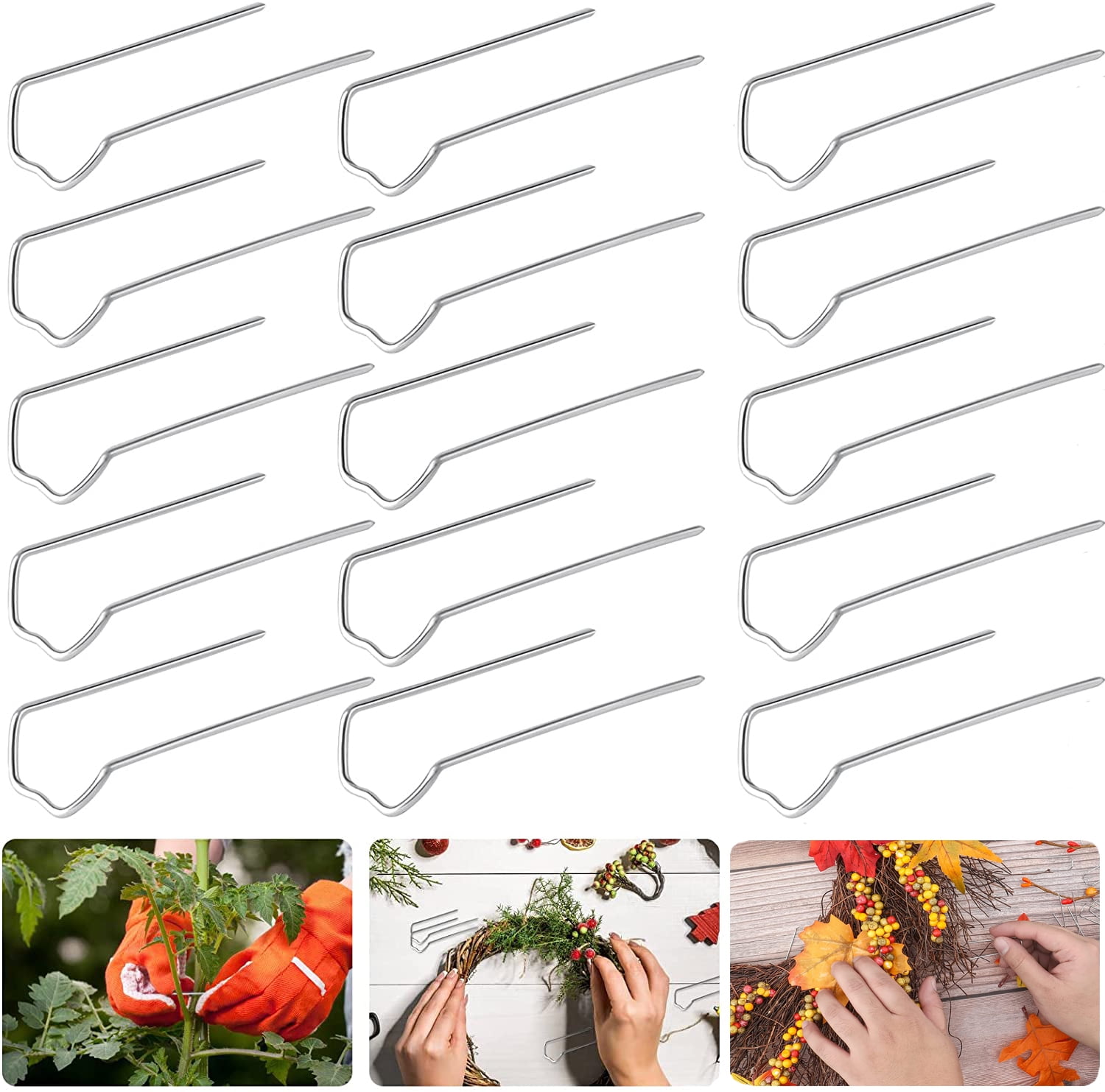 Floral Supply Online 2 inch Greening Pins (600 Pieces) - Floral Fern Pins for Straw Wreaths, Holiday Arrangements, Craft Projects. Bulk Buy Quantities