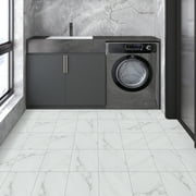 Lxcreat Peel and Stick Floor Tile Vinyl Flooring 20Pcs 7.8" x 7.8" Floor Tiles Peel and Stick Waterproof for Bathroom Kitchen Living Room
