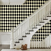 Lxcreat 393-in x 17-in Wallpaper Peel and Stick Textured Wallpaper Self-Adhesive Removable Wallpaper Cabinets Counter Top Liners (Black)