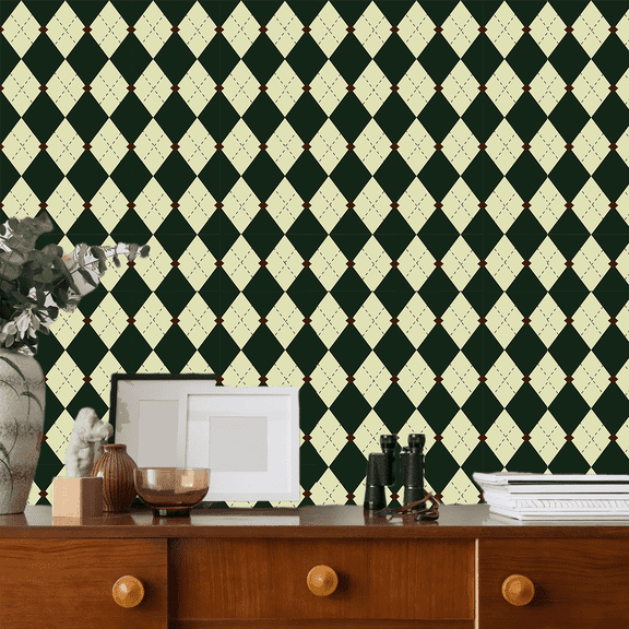 Lxcreat 393-in x 17-in Wallpaper Peel and Stick Textured Wallpaper Self-Adhesive Removable Wallpaper Cabinets Counter Top Liners (Green)