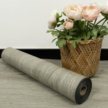 Lxcreat Vinyl Flooring Peel and Stick Roll 15.7" x 118" Self Adhesive Vinyl Floor Wood Plank Flooring Waterproof
