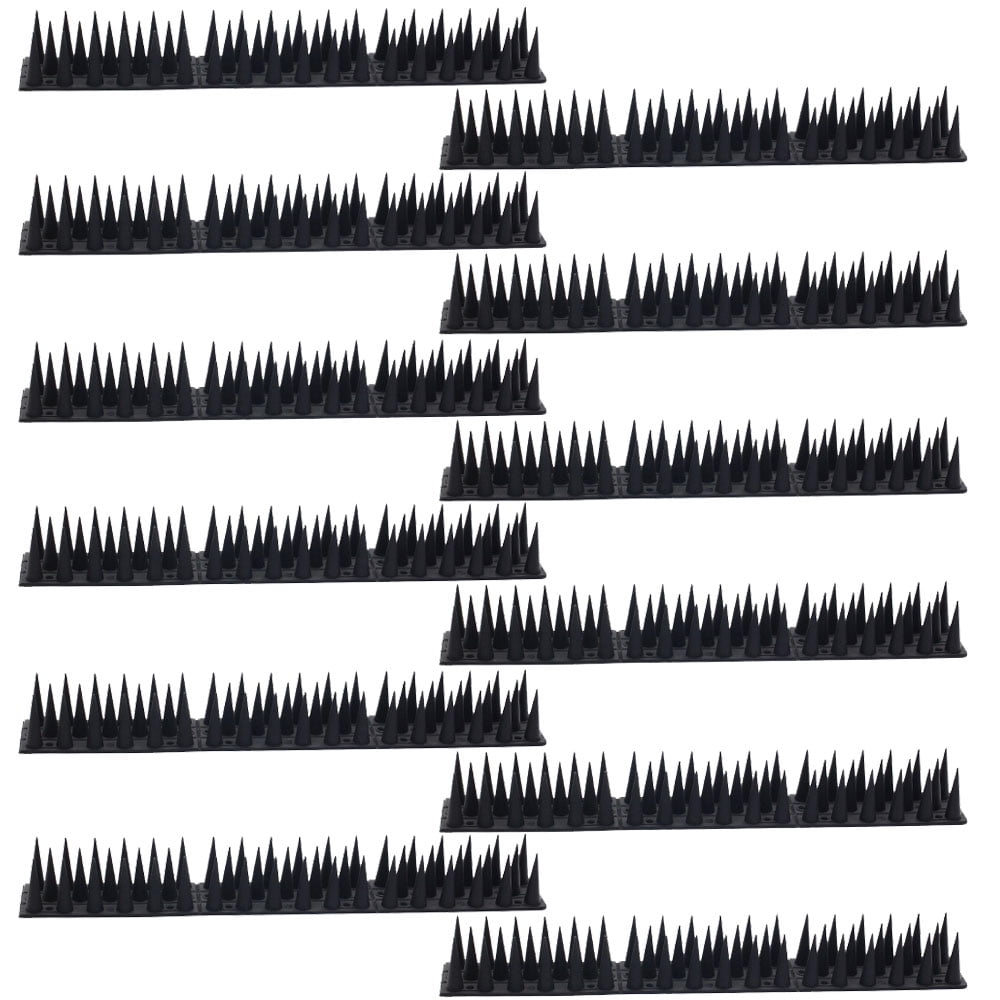 Lxiugva 12 3section plastic bird thorn fences and roof with plastic fence spikes to prevent