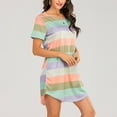 thumbnail image 1 of Lxkfashion Sale 2025 Under $10 Women Nightgowns, Soft Comfy Lightweight Cotton Short Sleeves Comfy Ladies Nightdress, 1 of 9