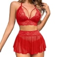 thumbnail image 1 of Lxkfashion Women's Nightgown Sleepwear Sleeveless Camisole & Short Pajama Set for Home Lounge Valentines Day Outfit Women M, 1 of 5