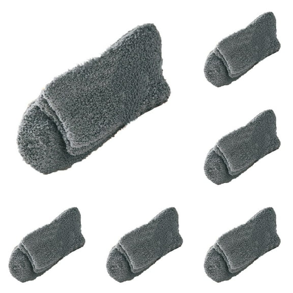 LxrBlank Fuzzy Socks for Women 5 Pairs Fuzzy Socks Soft Bed Floor Socks Fluffy Winter Warm Solid Color Home Crew Socks Ladies Socks Dark Gray One Size