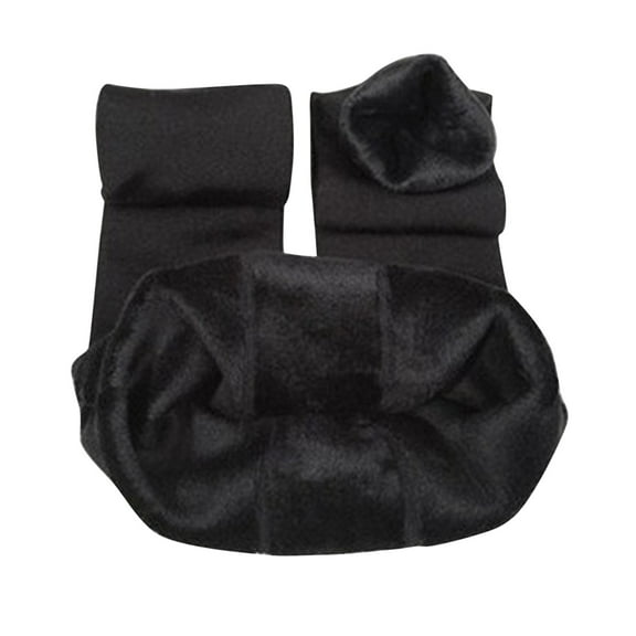 LxrBlank Winter Leggings for Women Thermal Lined Pants with Foot Strap Warm One Piece Base Layer Tights High Waisted Tummy Control Thick Women Pants Black One Size