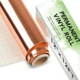 Lya Vinyl Rose Gold Permanent Vinyl Roll 12" x 12FT, Metallic Outdoor