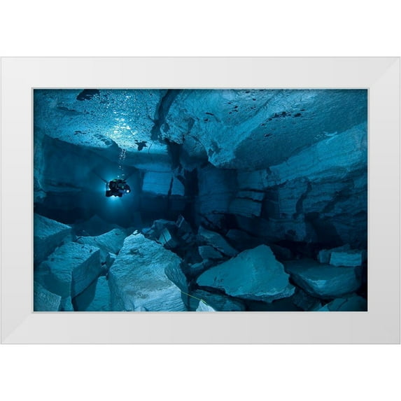 Lyagushkin, Viktor 14x11 White Modern Wood Framed Museum Art Print Titled - Landslide Hall