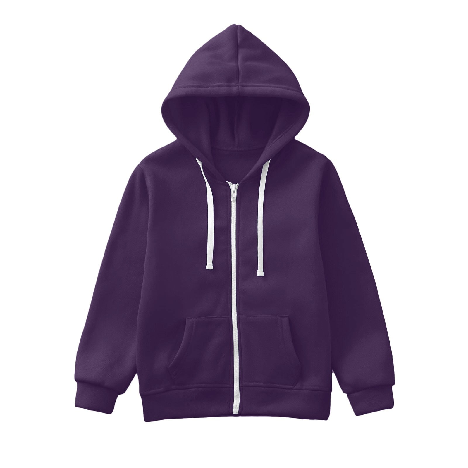 Kids 5 Stripe Zip Hoodie Neon Blue