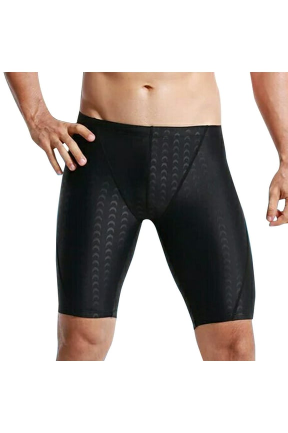 Speedo Swimsuit Men Mens Sexy Low Waist Lace Triangular Printing Swimming Hot Spring Shorts Swimming Trunks Top Stitching Swim Trunks Mid Swimpants Cropped Swimpants(Black,4XL)