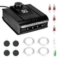 thumbnail image 1 of Lychee 300 Gallon 254GPH Aquarium Air Pump Four Outlet for Aquarium Fish Tank Ponds Black, 1 of 7