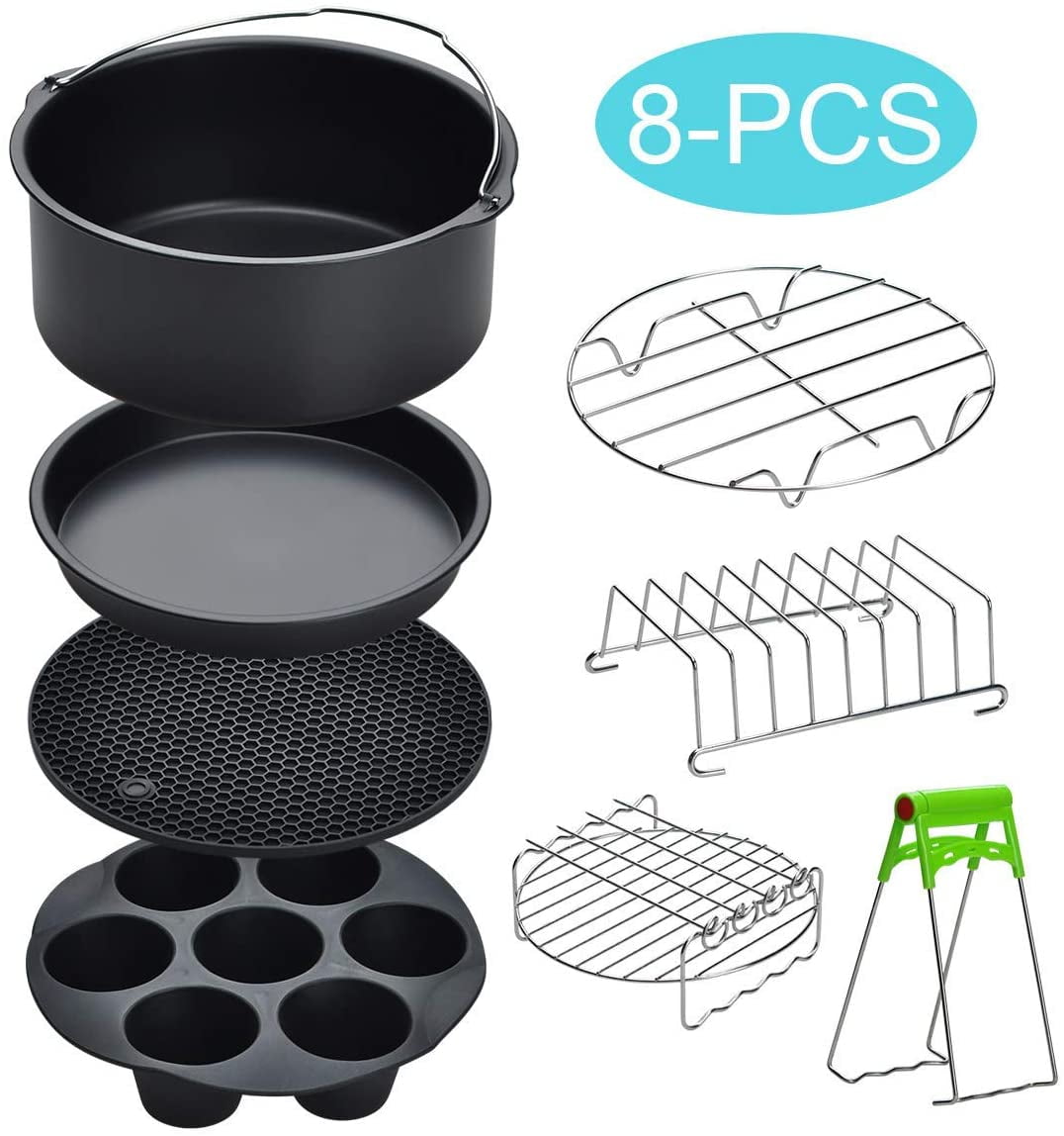 8pcs/set 7 Inch / 8 Inch Air Fryer Accessories for airfryer machine Fit