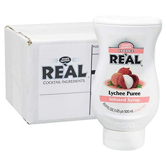 Lychee ReÃ l, Lychee Puree .. Infused Syrup, 16.9 FL .. OZ Squeezable Bottle (Pack .. of 1)
