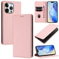 thumbnail image 1 of Lychee Texture PU Leather Case for iPhone 16 Pro Max Wallet Case with RFID Blocking Card Holders, Wallet Case with Kickstand Magnetic Flip Case Compatible with iPhone 16 Pro Max - Pink, 1 of 9