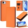 thumbnail image 1 of Lychee Texture PU Leather Case for iPhone 16e Wallet Case with RFID Blocking Card Holders, Wallet Case with Kickstand Magnetic Flip Case Compatible with iPhone 16e - Orange, 1 of 11