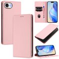 thumbnail image 1 of Lychee Texture PU Leather Case for iPhone 16e Wallet Case with RFID Blocking Card Holders, Wallet Case with Kickstand Magnetic Flip Case Compatible with iPhone 16e - Pink, 1 of 9