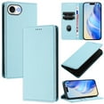 thumbnail image 1 of Lychee Texture PU Leather Case for iPhone 16e Wallet Case with RFID Blocking Card Holders, Wallet Case with Kickstand Magnetic Flip Case Compatible with iPhone 16e - Skyblue, 1 of 11