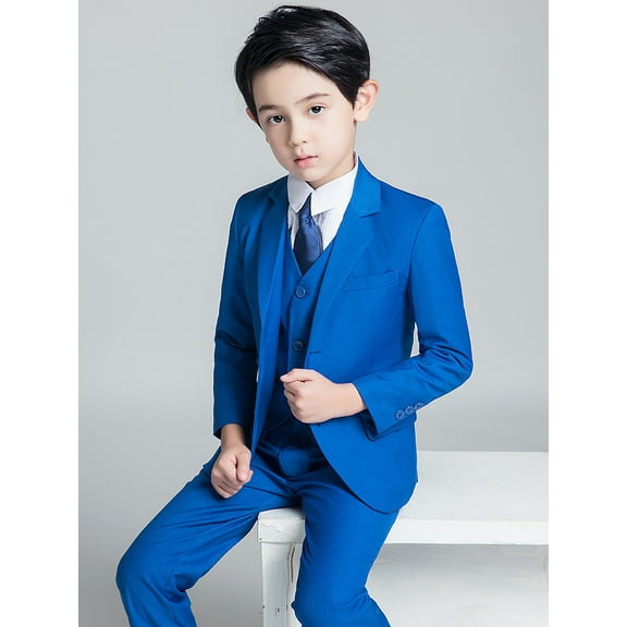Lycody 3PCS Boy's Formal Dress Suit Set Outfit, from Toddlers to Teen, Adjustable Waist, Graduation, Wedding, Party