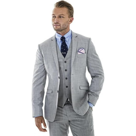 Lycody 3pcs Linen Mens Suit Vintage Retro Wedding Prom Suits Slim Fit Jacket Blazer Groom Tuxedos Dinner Party