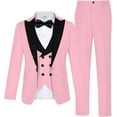 thumbnail image 1 of Lycody 5pcs Boys Suits Slim Fit Toddler Tuxedo Suit Set for Teen Boy Formal Dress Clothes Peaked Lapel Kids Wedding Outfit for Party Wedding Homecoming 2T-20 for Kids and Boys, 1 of 6