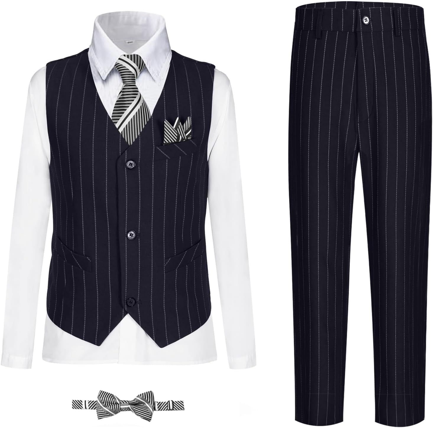 Lycody Piece Boy Suits Stripe Tuxedo Suit Set Complete Outfit