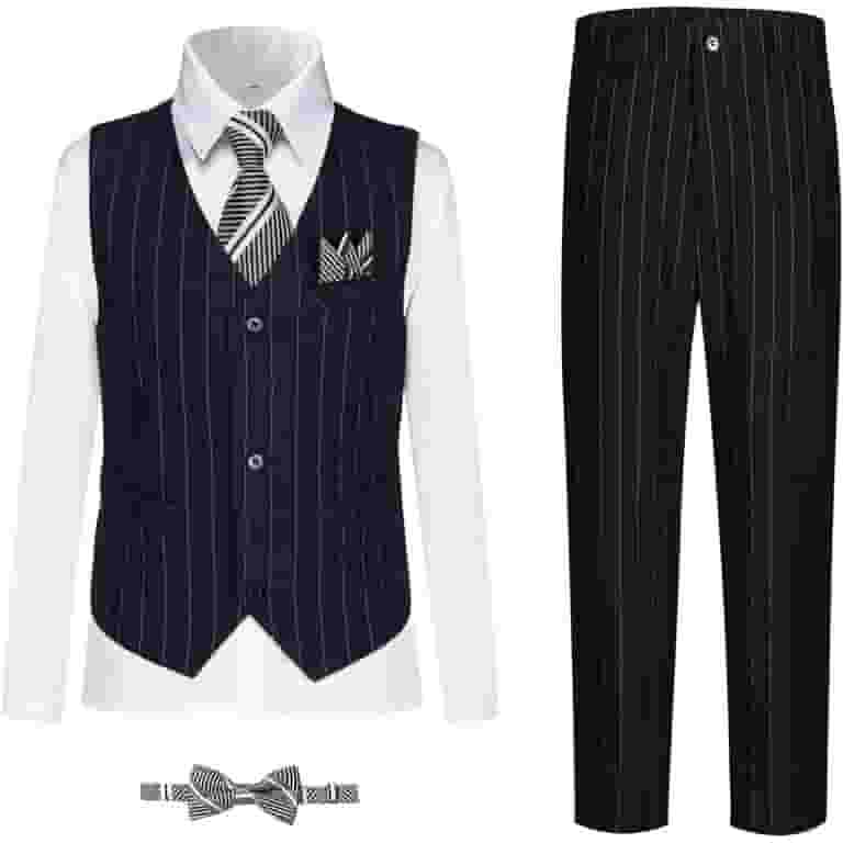 Lycody Piece Boy Suits Stripe Tuxedo Suit Set Complete Outfit