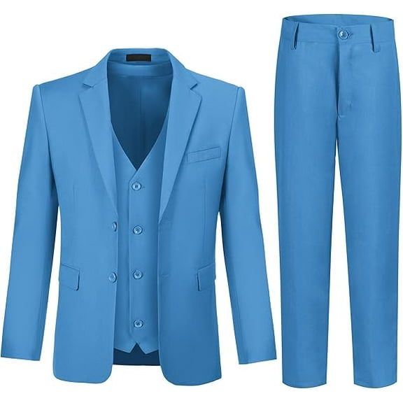 Lycody Boy's Formal Suit Set 3 piece Slim Fit Kids Tuxedo Suits for Wedding Teen Toddler Boy Dress Suit Outfit