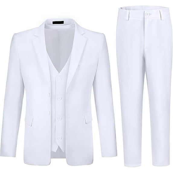 Lycody Boy's Formal Suit Set 3 piece Slim Fit Kids Tuxedo Suits for Wedding Teen Toddler Boy Dress Suit Outfit