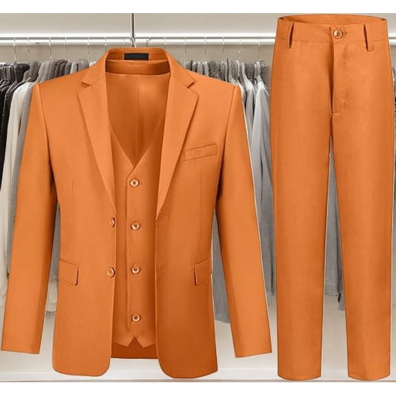 Lycody Boy's Formal Suit Set Slim Fit Kids Tuxedo Suits for Wedding Teen Toddler Boy Dress Suit Outfit