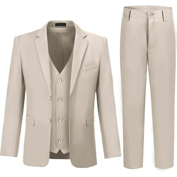 Lycody Boy's Formal Suit Set Slim Fit Kids Tuxedo Suits for Wedding Teen Toddler Boy Dress Suit Outfit