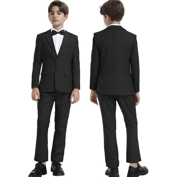 Lycody Boys' 3 pieces Suits Formal Tuxedo Slim Fit Boys Suit Set for Wedding Outfit Teen Boy Dress Clothes