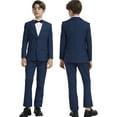 thumbnail image 1 of Lycody Boys' 3 pieces Suits Formal Tuxedo Slim Fit Boys Suit Set for Wedding Outfit Teen Boy Dress Clothes, 1 of 6