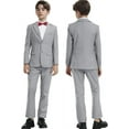 thumbnail image 1 of Lycody Boys' 3 pieces Suits Formal Tuxedo Slim Fit Boys Suit Set for Wedding Outfit Teen Boy Dress Clothes, 1 of 6
