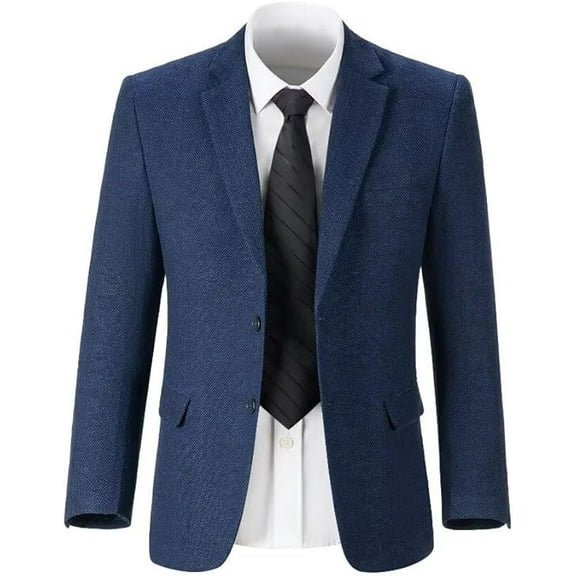 Lycody Boys Blazer Coat Classic Jacket for TeenageWedding Retro Herringbone Casual 2 Button Jacket Formal Tweed Patterned Sport Coat