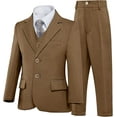 thumbnail image 1 of Lycody Boys’ Formal Suit 5 Piece Set, Toddler Tuxedos for Wedding, Suits for Teens Boy Dress School Clothes, 1 of 6