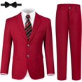 thumbnail image 1 of Lycody Boys Formal Suits Slim Fit 5 Piece Kids Suit Jacket Pants Set with Dress Shirt and Tie for Wedding Prom, 1 of 6