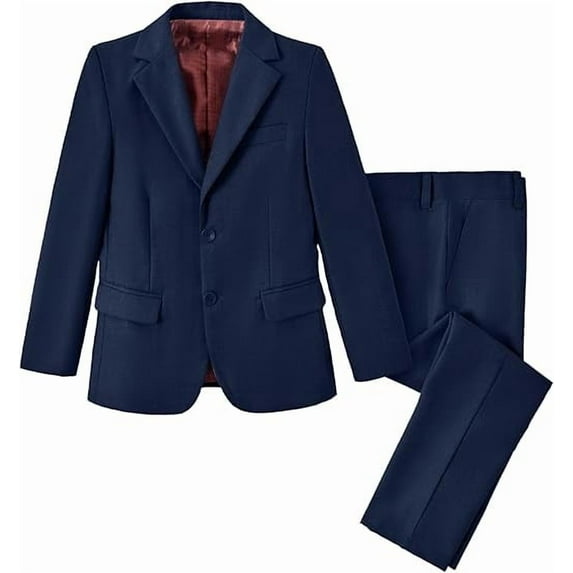 Lycody Boys' Suits 3-Piece Formal Slim Fit Suit Set for Boys Wedding Ring Bearer Outfit with Blazer and Pants