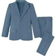 thumbnail image 1 of Lycody Boys' Suits 3-Piece Formal Slim Fit Suit Set for Boys Wedding Ring Bearer Outfit with Blazer and Pants, 1 of 6