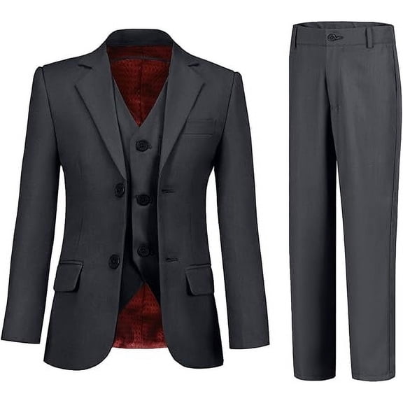 Lycody Boys Suits 3 Piece Slim Fit Suit Set Dresswear Ring Bearer Outfit for Boy