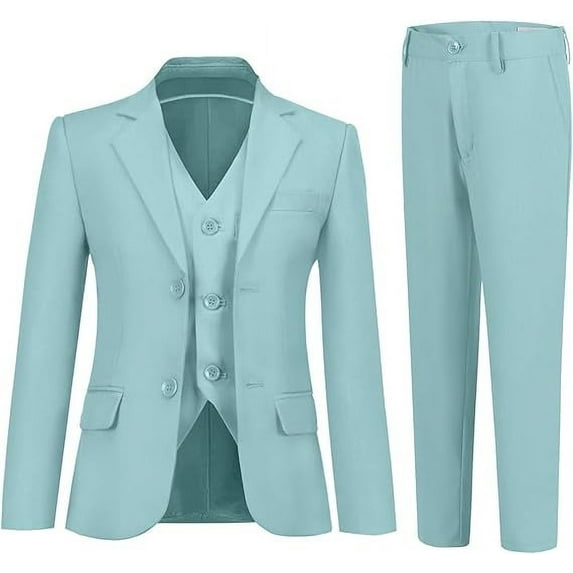 Lycody Boys Suits 3 Piece Slim Fit Suit Set Dresswear Ring Bearer Outfit for Boy