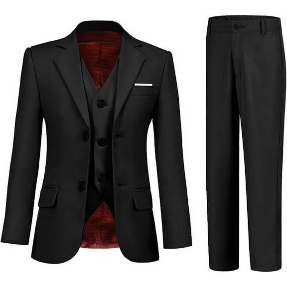 Lycody Boys Suits 3 Piece Slim Fit Suit Set Dresswear Ring Bearer Outfit for Boy