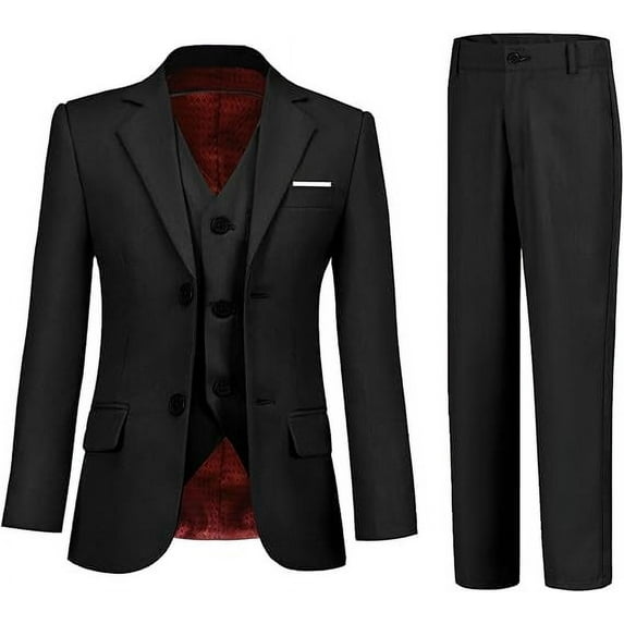 Lycody Boys Suits 3 Piece Slim Fit Suit Set Dresswear Ring Bearer Outfit for Boy