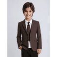 thumbnail image 1 of Lycody Kids Blazer Blazer Herringbone Jacket Fit Suit Formal Blazer for Party Wedding Homecoming 2T-20 for Kids and Boys, 1 of 8