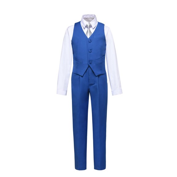 Lycody Kids and Boy's Formal Dress Suit Set Outfit, from Toddlers to Teen, Adjustable Waist, Graduation, Wedding, Party, 2PCS, Vest and Pants