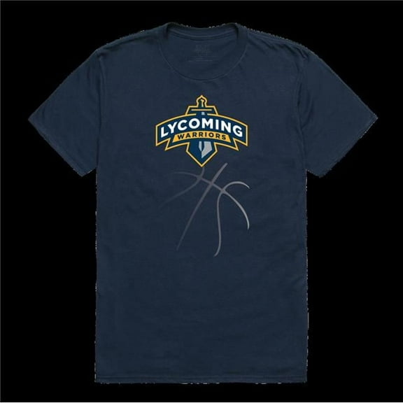 Lycoming College Warriors Basketball T-Shirt, Navy - Extra Large