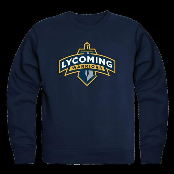 Lycoming College Warriors Crewneck Sweatshirt, Navy - Small